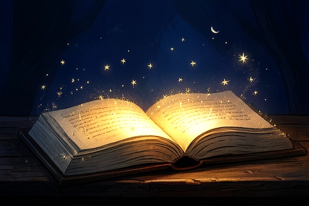 Светящаяся раскрытая книга — Книга сезона